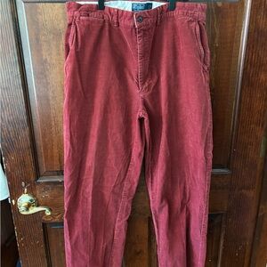 Vintage Polo by Ralph Lauren Men's Red Corduroy Pants